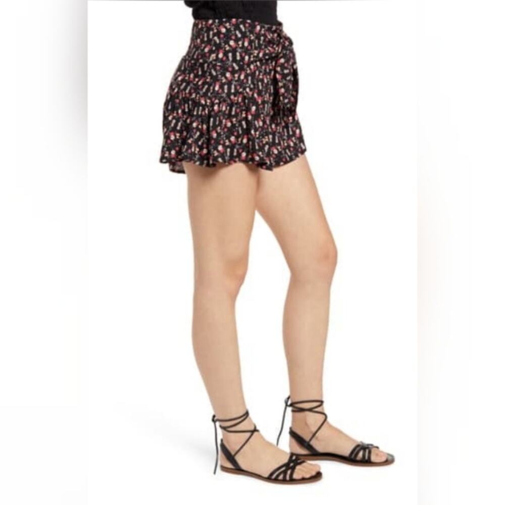 Kirious Smocked Waist Tie Skort Black Size XS - Picture 1 of 14